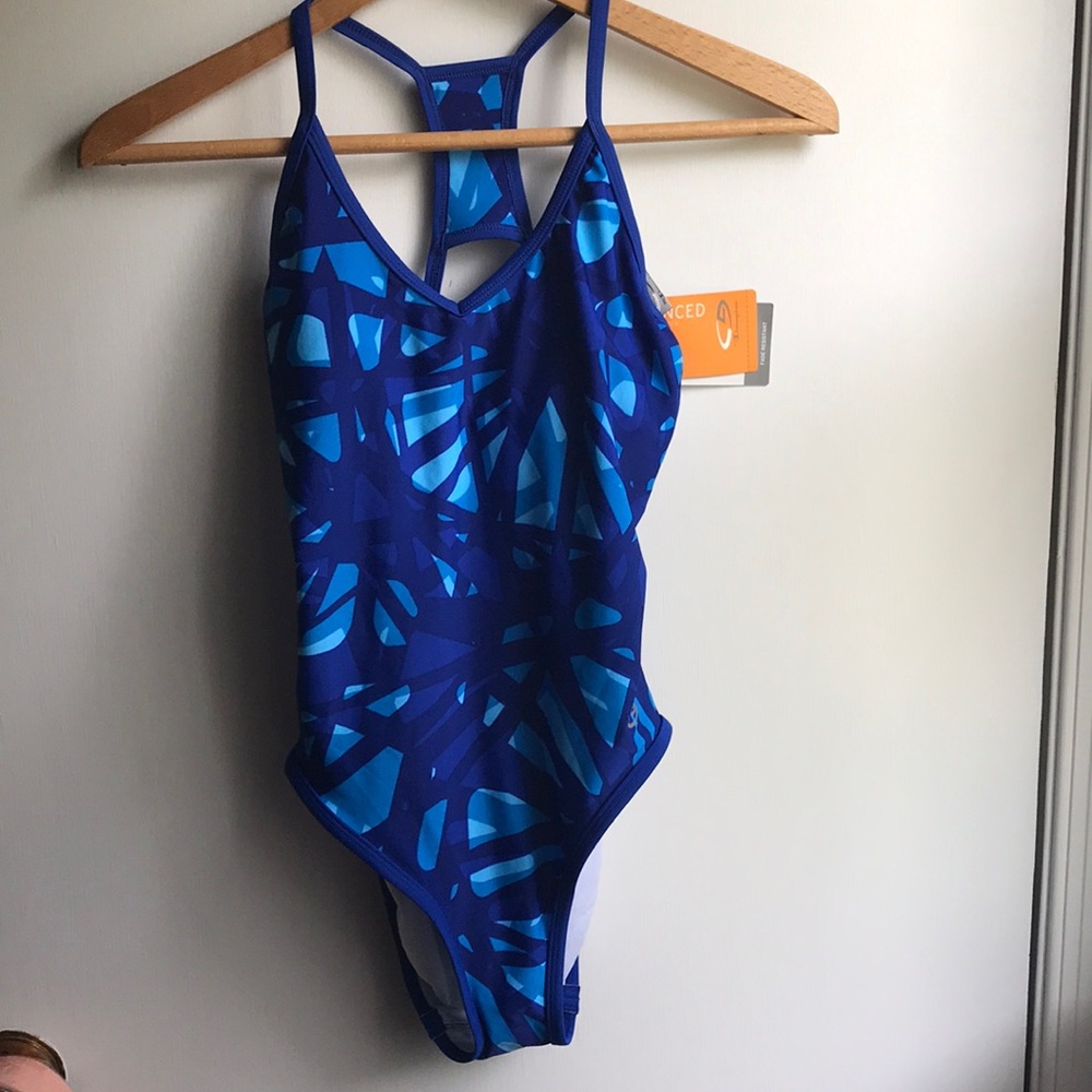 Champion Advanced High Performance One Piece Swimsuit sz Small 4-6 fade resist